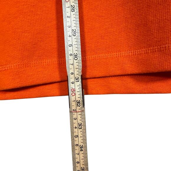 NWT Adidas Men’s Orange Quarter Zip Pullover Long Sleeve Sweatshirt LT - Picture 7 of 8